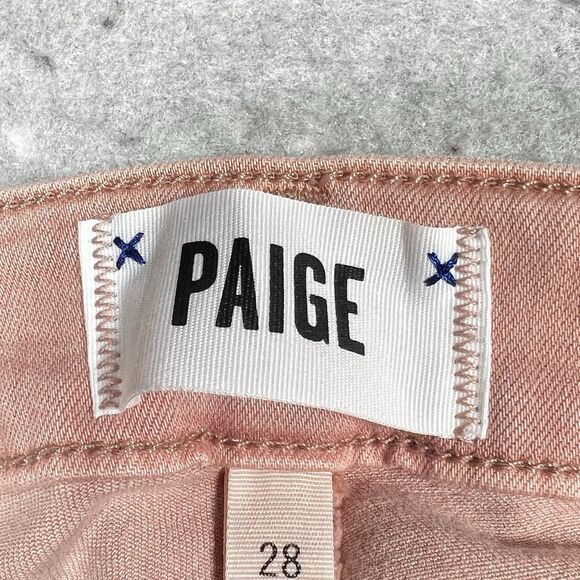 Paige Jeans Womens Size 28 Faded Petal Pink Verdugo Ankle Jeans Pockets - Picture 10 of 15